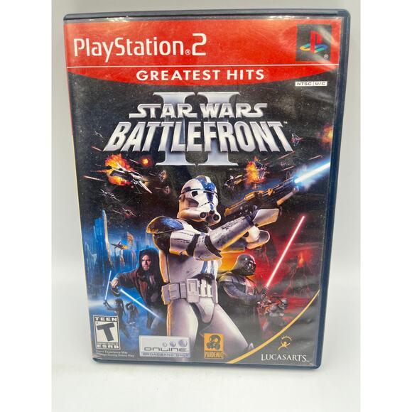 Star Wars: Battlefront II Playstation 2 Game Complete CIB w/ Manual Greatest Hit - Picture 3 of 7